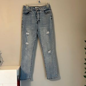 Forever 21 light wash jeans.